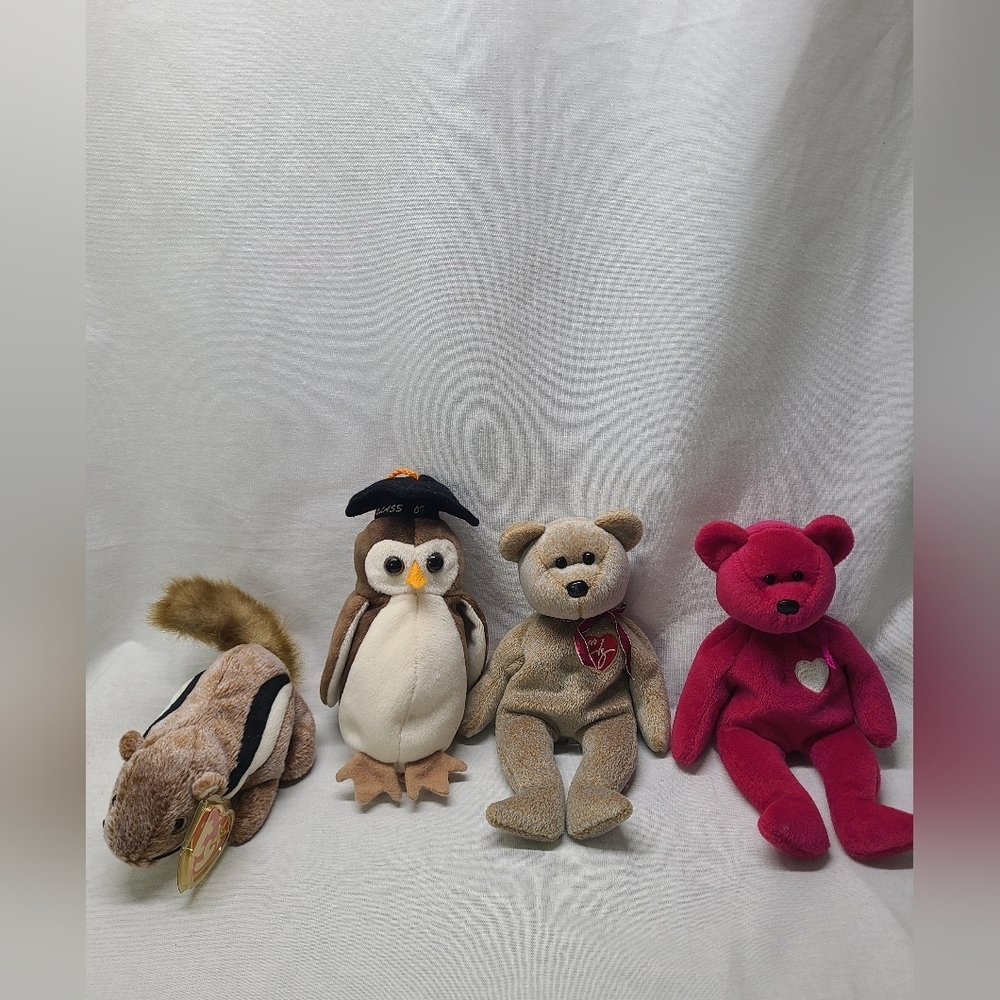 TY beanie baby lot of 4